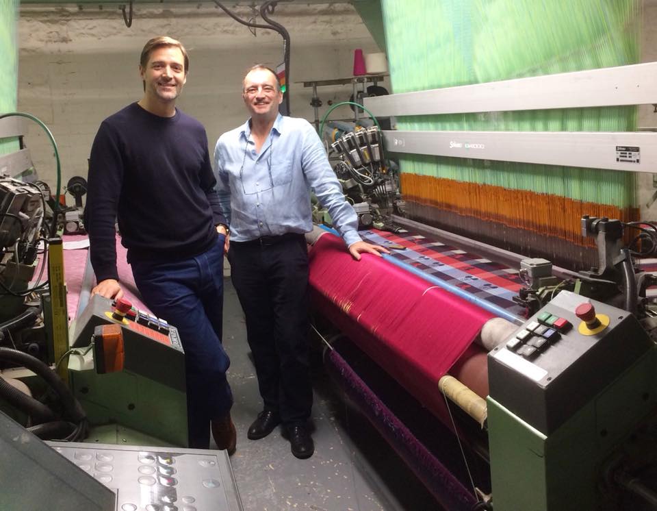 Patrick Grant from the BBC Great British Sewing Bee visits John Spencer